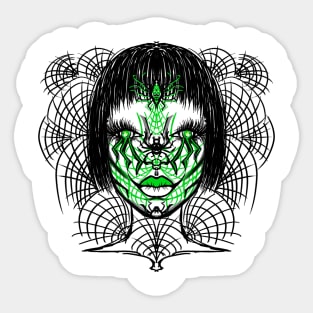 Halloween girl spider Sticker